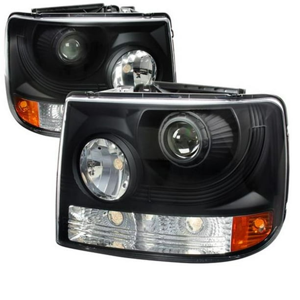 1 Pc - With Led Spec-D Tuning 2LHP-SIV991PCJM-RS Black Projector Headlight Only Fits With Spec-D Vertical Facelift Conversion Grill 1 Pc - With Led Spec-D Tuning 2LHP-SIV991PCJM-RS Black Projector Headlight Only Fits With Spec-D Vertical Facelift Conversion Grill